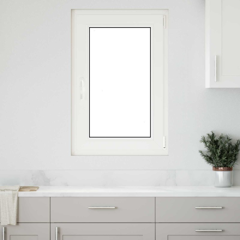 vidaXL Παράθυρο Κάτω Στρώματος RISOR 60 x 90 cm PVC και Γυαλί Ανθρακί