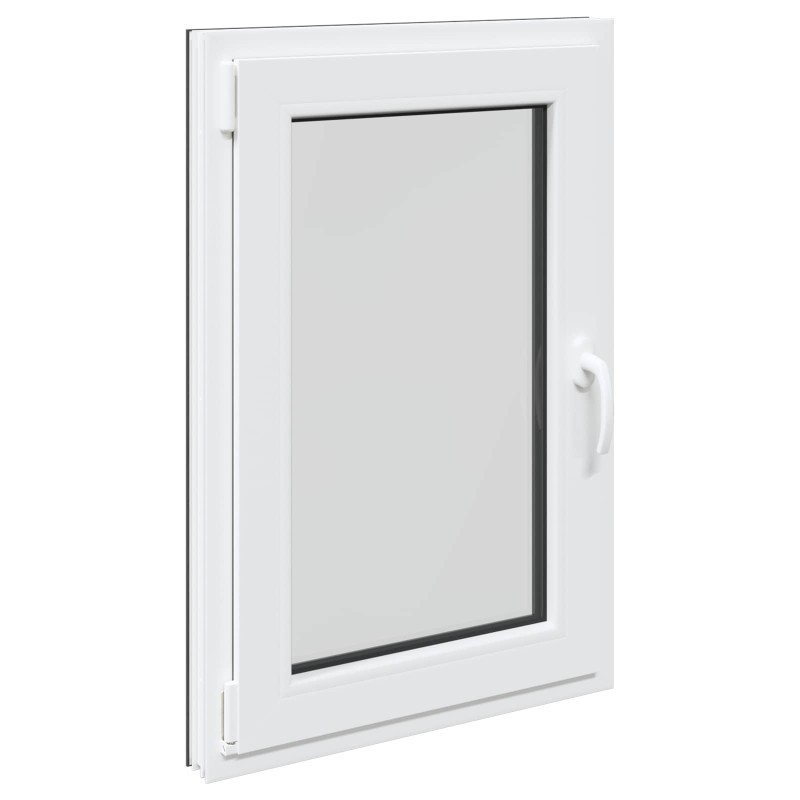 vidaXL Παράθυρο Κάτω Στρώματος RISOR 60 x 100 cm PVC και Γυαλί Ανθρακί