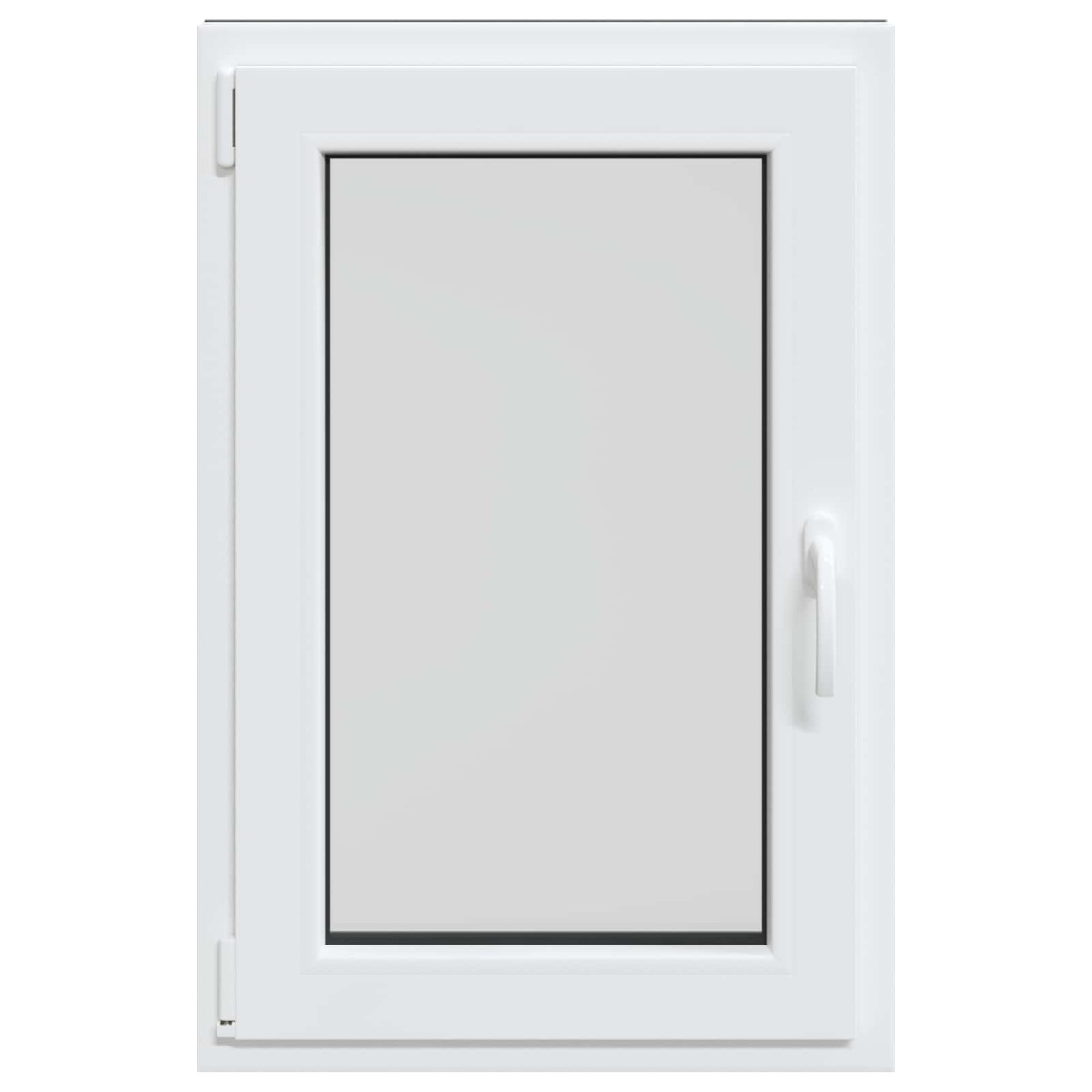vidaXL Παράθυρο Κάτω Στρώματος RISOR 60 x 100 cm PVC και Γυαλί Ανθρακί