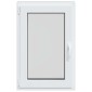vidaXL Παράθυρο Κάτω Στρώματος RISOR 60 x 100 cm PVC και Γυαλί Ανθρακί