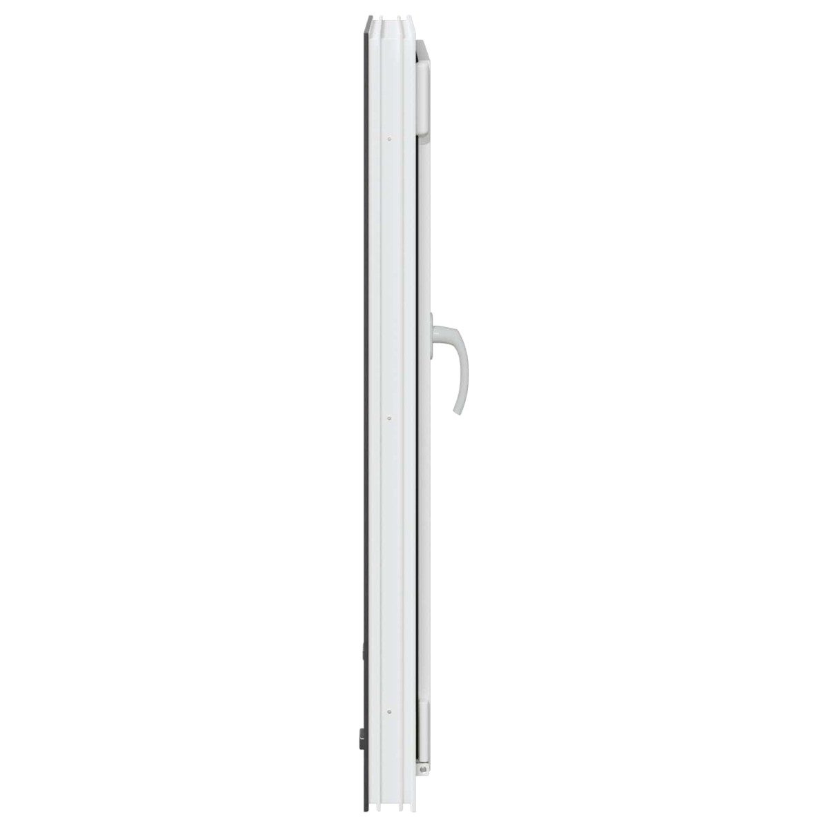 vidaXL Παράθυρο Κάτω Στρώματος RISOR 60 x 100 cm PVC και Γυαλί Ανθρακί