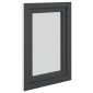 vidaXL Παράθυρο Κάτω Στρώματος RISOR 60 x 100 cm PVC και Γυαλί Ανθρακί