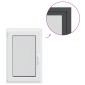 vidaXL Παράθυρο Κάτω Στρώματος RISOR 60 x 100 cm PVC και Γυαλί Ανθρακί