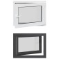 vidaXL Παράθυρο Κάτω Στρώματος RISOR 60 x 100 cm PVC και Γυαλί Ανθρακί