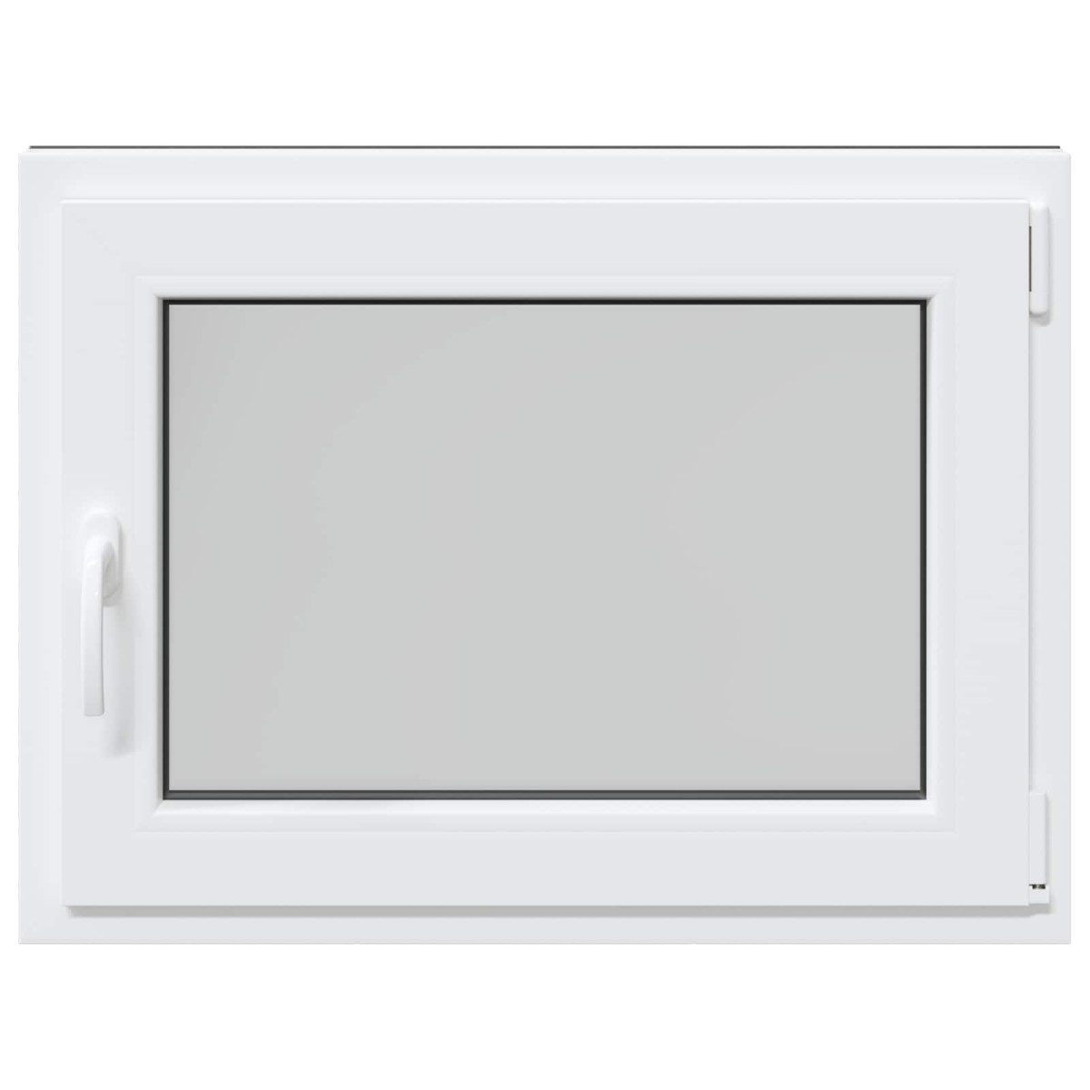 vidaXL Παράθυρο Κάτω Στρώματος RISOR 60 x 100 cm PVC και Γυαλί Ανθρακί