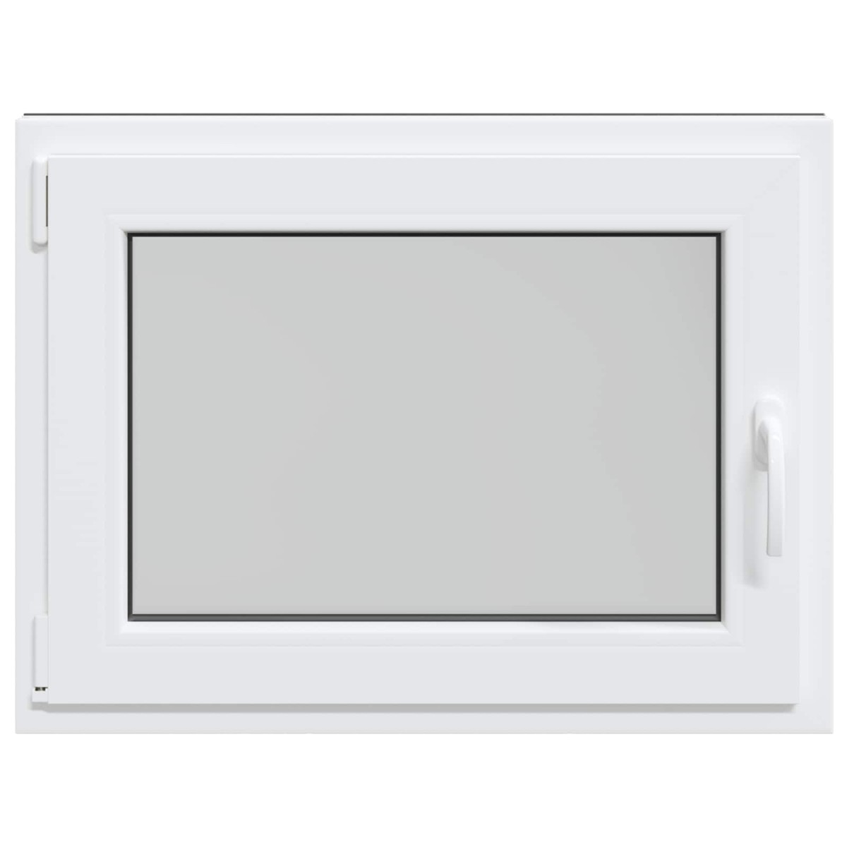 vidaXL Παράθυρο Κάτω Στρώματος RISOR 80 x 50 cm PVC και Γυαλί Ανθρακί