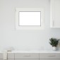 vidaXL Παράθυρο Κάτω Στρώματος RISOR 80 x 50 cm PVC και Γυαλί Ανθρακί