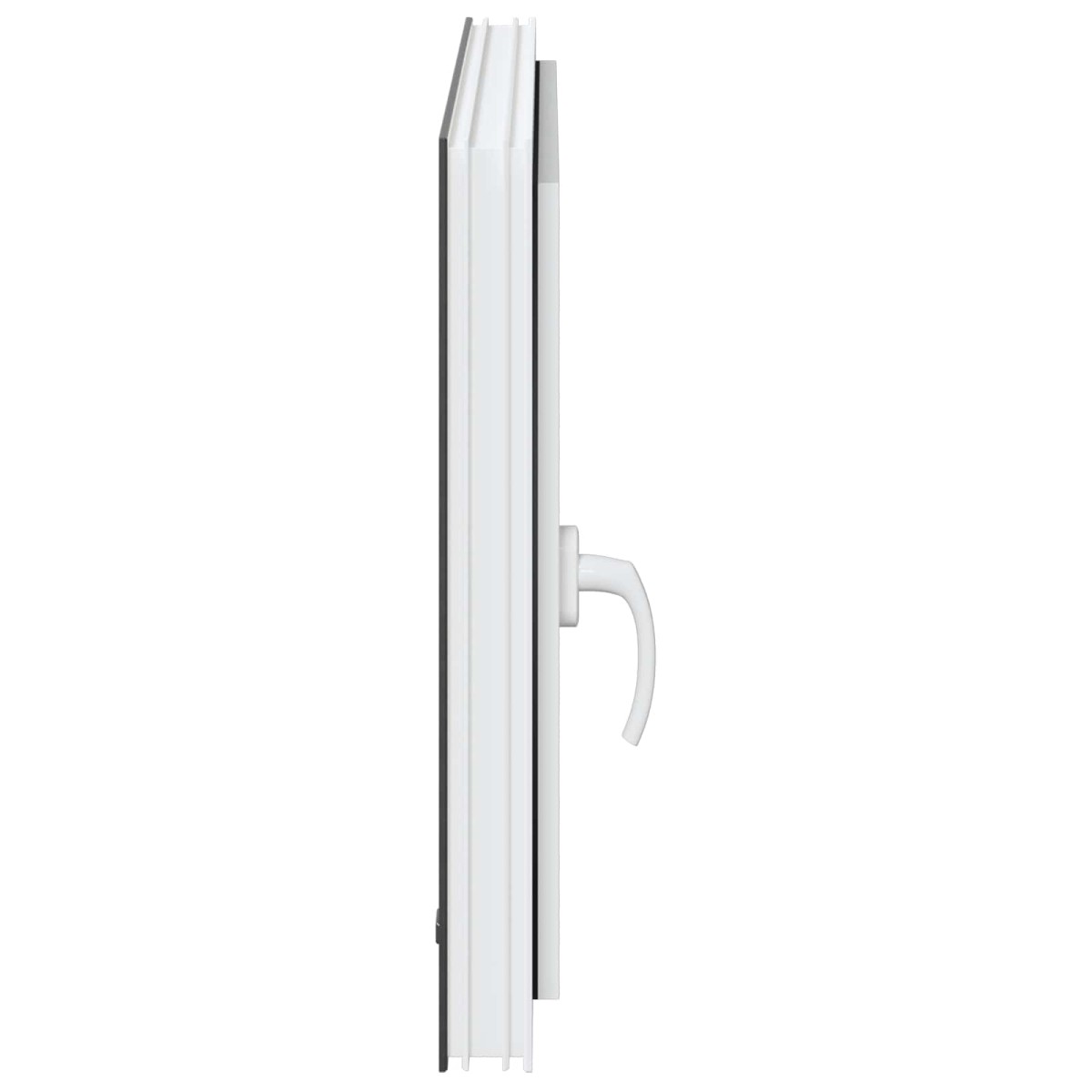 vidaXL Παράθυρο Κάτω Στρώματος RISOR 80 x 50 cm PVC και Γυαλί Ανθρακί