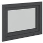 vidaXL Παράθυρο Κάτω Στρώματος RISOR 80 x 50 cm PVC και Γυαλί Ανθρακί