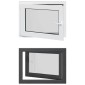 vidaXL Παράθυρο Κάτω Στρώματος RISOR 80 x 60 cm PVC και Γυαλί Ανθρακί