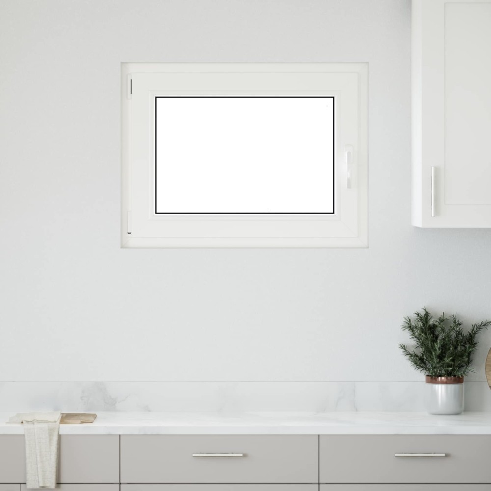 vidaXL Παράθυρο Κάτω Στρώματος RISOR 80 x 60 cm PVC και Γυαλί Ανθρακί