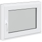 vidaXL Παράθυρο Κάτω Στρώματος RISOR 80 x 60 cm PVC και Γυαλί Ανθρακί