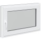 vidaXL Παράθυρο Κάτω Στρώματος RISOR 80 x 70 cm PVC και Γυαλί Ανθρακί