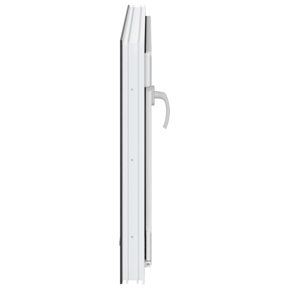 vidaXL Παράθυρο Κάτω Στρώματος RISOR 90 x 50 cm PVC και Γυαλί Ανθρακί
