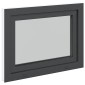vidaXL Παράθυρο Κάτω Στρώματος RISOR 90 x 50 cm PVC και Γυαλί Ανθρακί