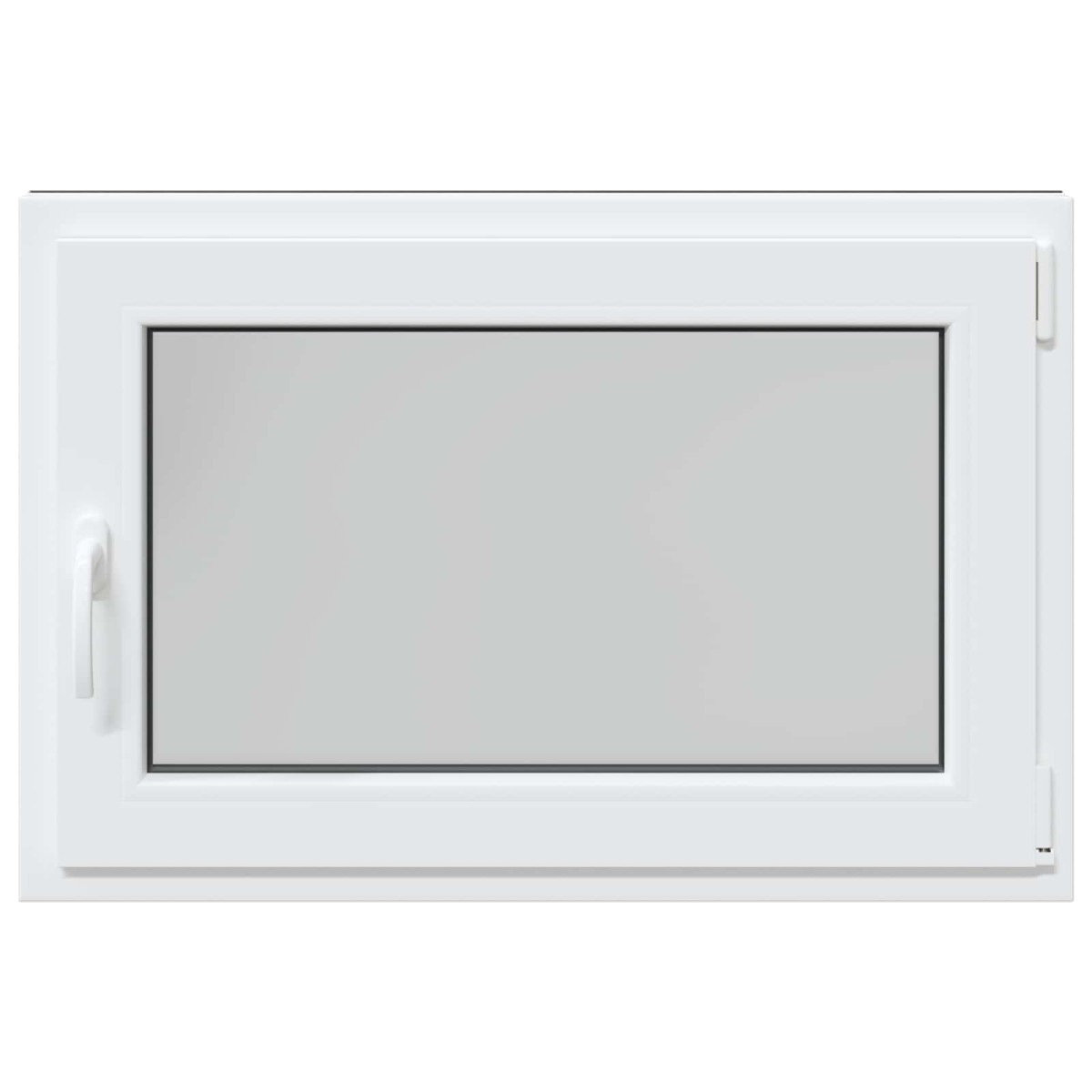 vidaXL Παράθυρο Κάτω Στρώματος RISOR 90 x 60 cm PVC και Γυαλί Ανθρακί