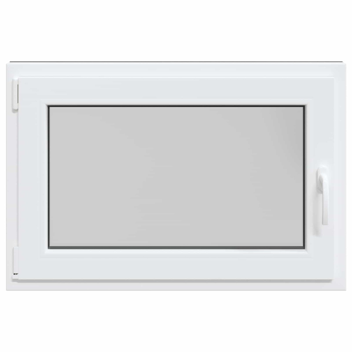 vidaXL Παράθυρο Κάτω Στρώματος RISOR 90 x 70 cm PVC και Γυαλί Ανθρακί
