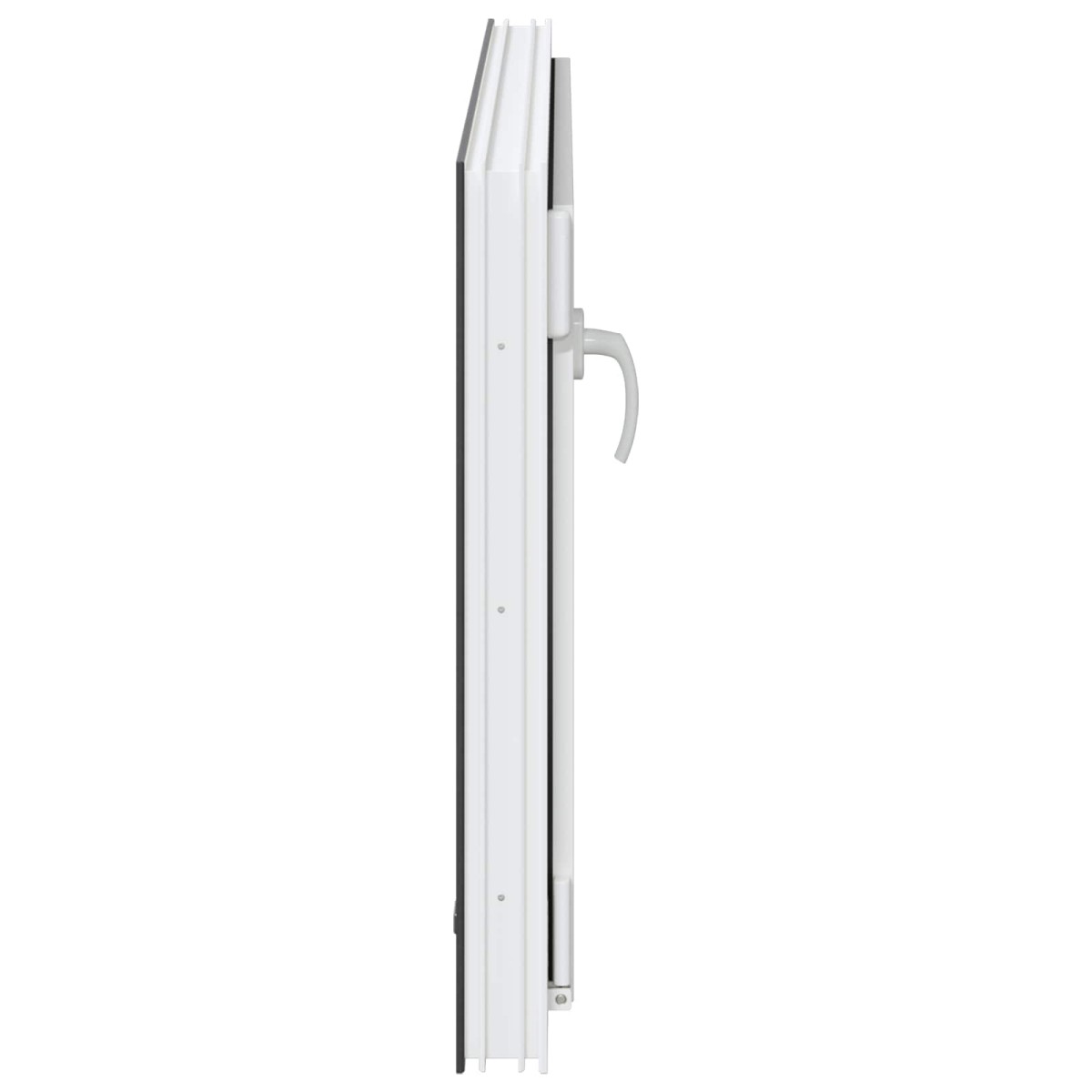 vidaXL Παράθυρο Κάτω Στρώματος RISOR 100 x 50 cm PVC και Γυαλί Ανθρακί