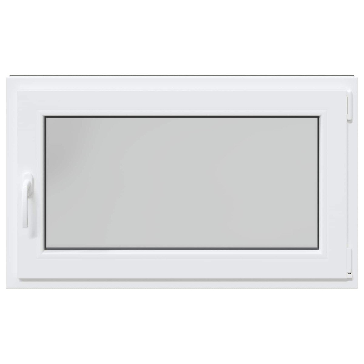vidaXL Παράθυρο Κάτω Στρώματος RISOR 100 x 60 cm PVC και Γυαλί Ανθρακί