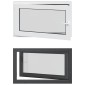 vidaXL Παράθυρο Κάτω Στρώματος RISOR 100 x 70 cm PVC και Γυαλί