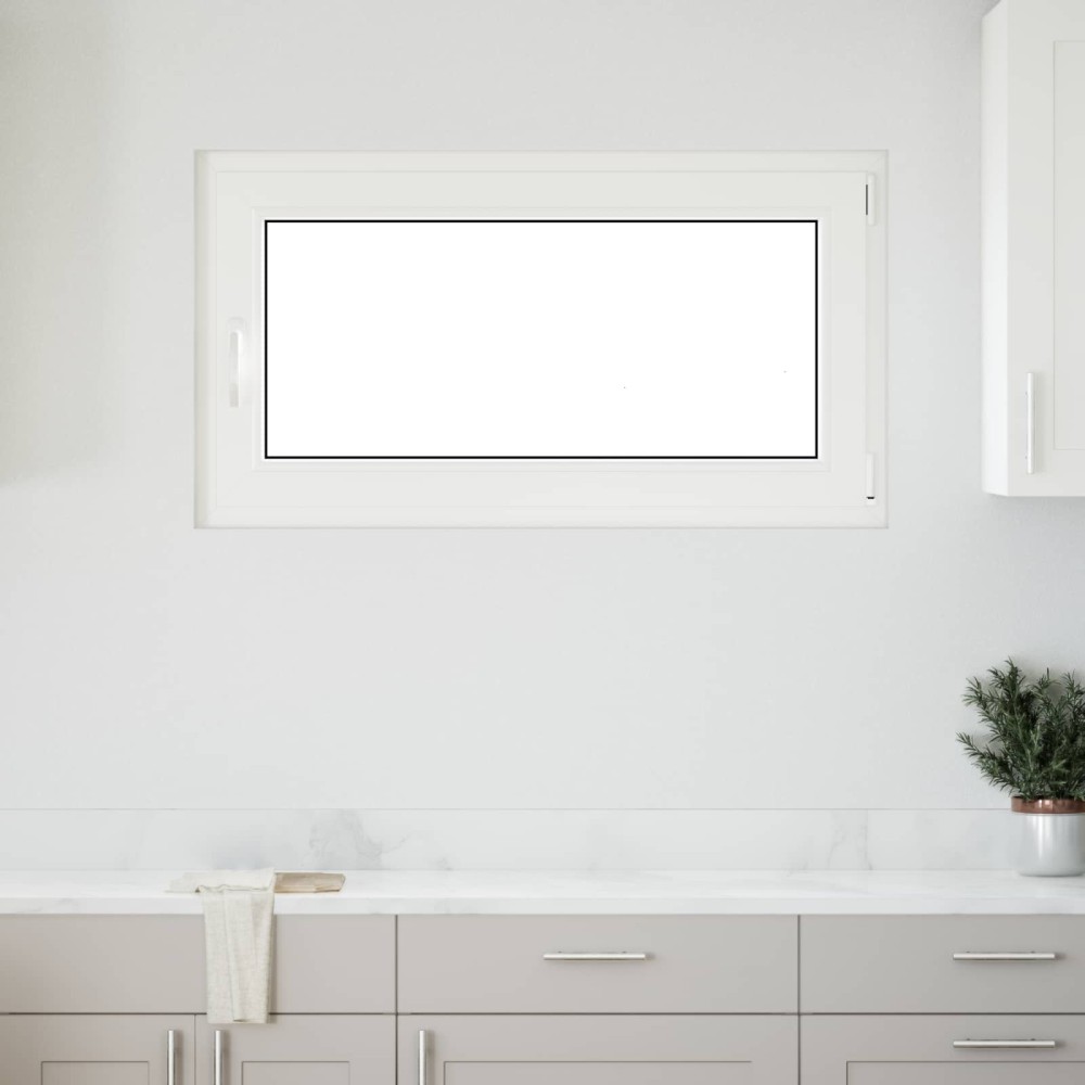 vidaXL Παράθυρο Κάτω Στρώματος RISOR 110 x 50 cm PVC και Γυαλί Ανθρακί