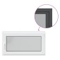 vidaXL Παράθυρο Κάτω Στρώματος RISOR 110 x 60 cm PVC και Γυαλί Ανθρακί