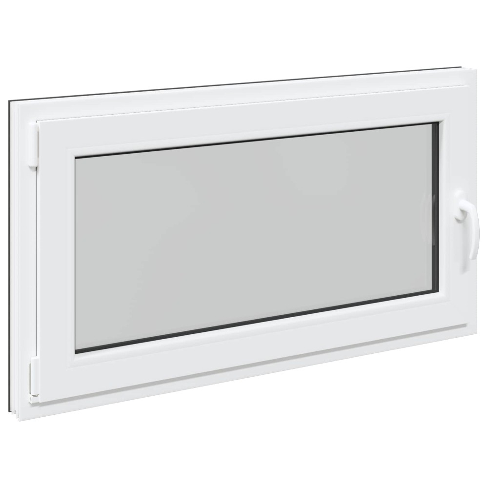 vidaXL Παράθυρο Κάτω Στρώματος RISOR 110 x 60 cm PVC και Γυαλί Ανθρακί