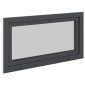 vidaXL Παράθυρο Κάτω Στρώματος RISOR 110 x 70 cm PVC και Γυαλί Ανθρακί