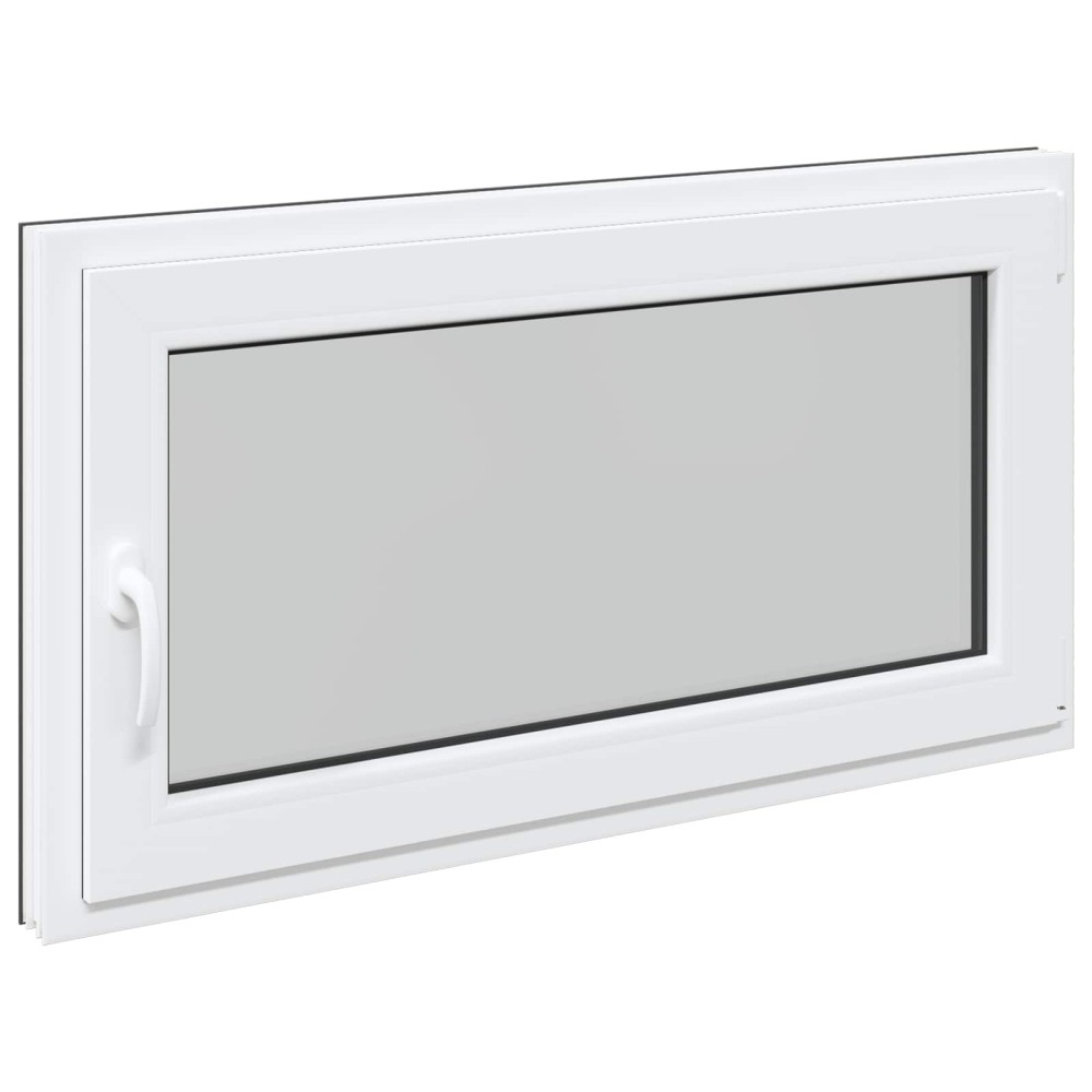 vidaXL Παράθυρο Κάτω Στρώματος RISOR 120 x 60 cm PVC και Γυαλί Ανθρακί