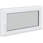 vidaXL Παράθυρο Κάτω Στρώματος RISOR 120 x 60 cm PVC και Γυαλί Ανθρακί