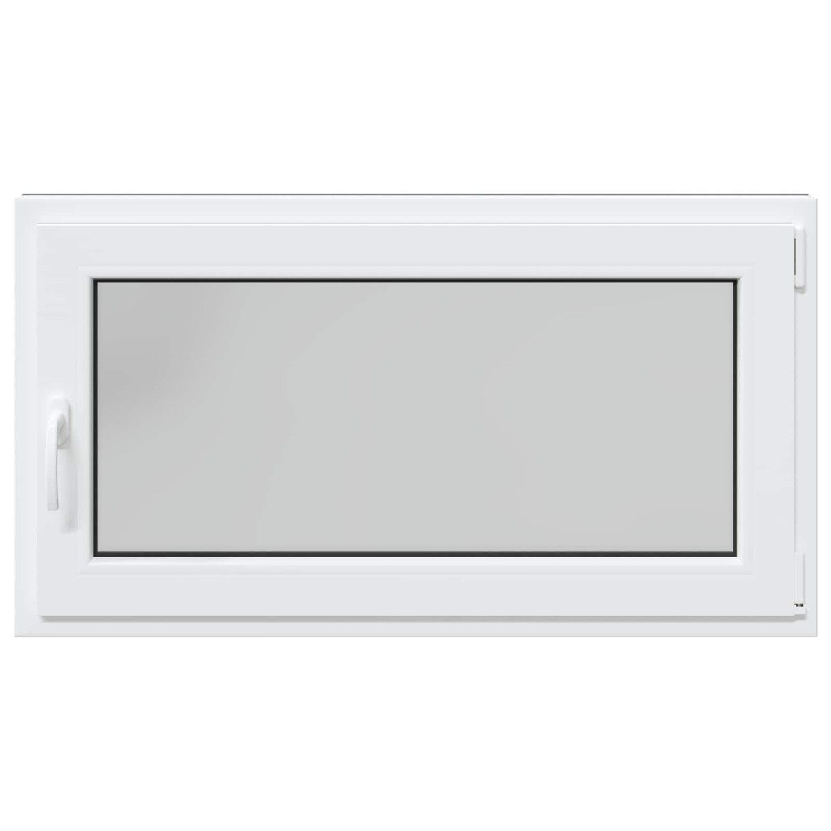 vidaXL Παράθυρο Κάτω Στρώματος RISOR 120 x 60 cm PVC και Γυαλί Ανθρακί