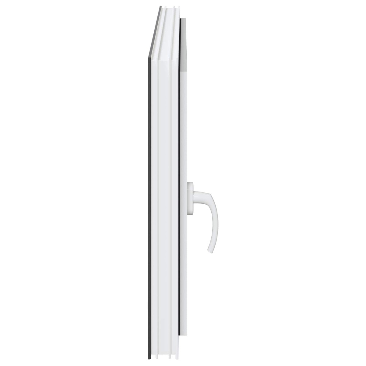 vidaXL Παράθυρο Κάτω Στρώματος RISOR 120 x 60 cm PVC και Γυαλί Ανθρακί