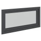 vidaXL Παράθυρο Κάτω Στρώματος RISOR 120 x 60 cm PVC και Γυαλί Ανθρακί