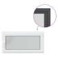 vidaXL Παράθυρο Κάτω Στρώματος RISOR 120 x 60 cm PVC και Γυαλί Ανθρακί