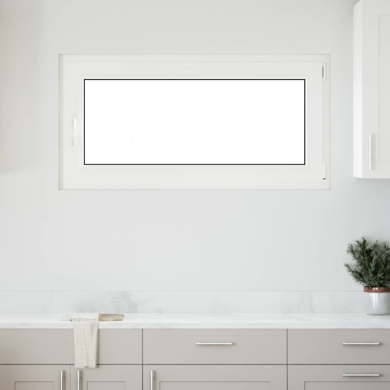 vidaXL Παράθυρο Κάτω Στρώματος RISOR 120 x 60 cm PVC και Γυαλί Ανθρακί