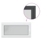 vidaXL Παράθυρο Κάτω Στρώματος RISOR 120 x 60 cm PVC και Γυαλί