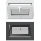 vidaXL Παράθυρο Κάτω Στρώματος RISOR 60 x 40 cm PVC και Γυαλί Ανθρακί