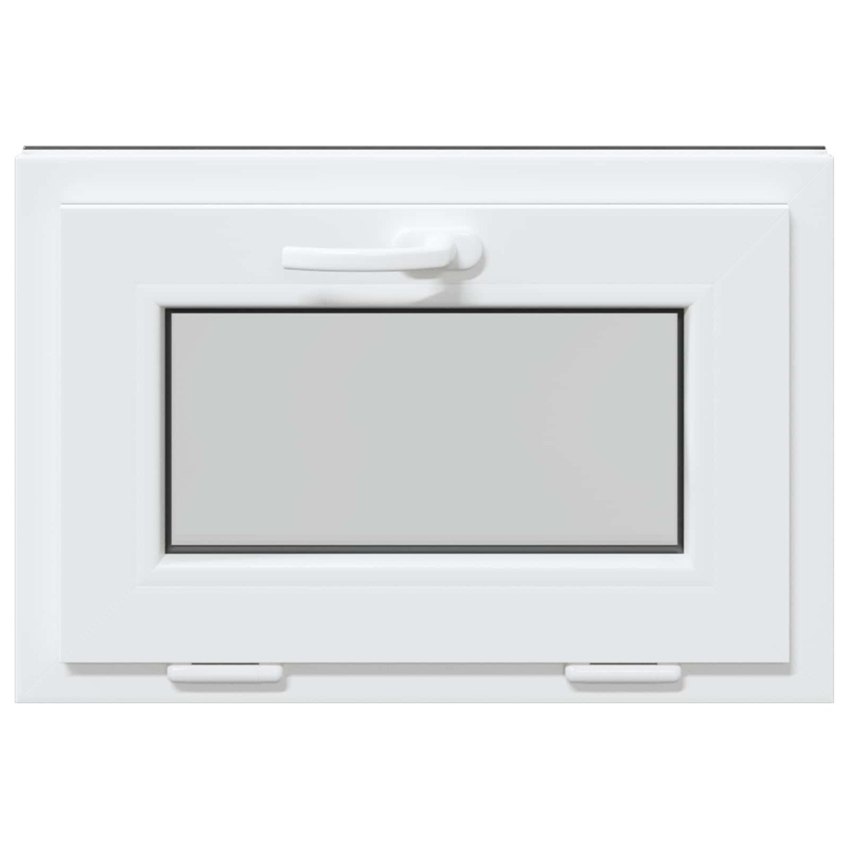 vidaXL Παράθυρο Κάτω Στρώματος RISOR 60 x 40 cm PVC και Γυαλί Ανθρακί