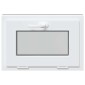 vidaXL Παράθυρο Κάτω Στρώματος RISOR 60 x 40 cm PVC και Γυαλί Ανθρακί