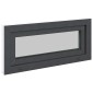 vidaXL Παράθυρο Κάτω Στρώματος RISOR 90 x 40 cm PVC και Γυαλί Ανθρακί