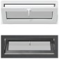 vidaXL Παράθυρο Κάτω Στρώματος RISOR 100 x 40 cm PVC και Γυαλί Ανθρακί