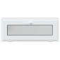 vidaXL Παράθυρο Κάτω Στρώματος RISOR 100 x 40 cm PVC και Γυαλί Ανθρακί