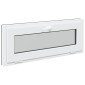 vidaXL Παράθυρο Κάτω Στρώματος RISOR 110 x 40 cm PVC και Γυαλί Ανθρακί