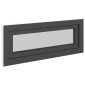 vidaXL Παράθυρο Κάτω Στρώματος RISOR 110 x 40 cm PVC και Γυαλί Ανθρακί