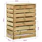 vidaXL Σχάρωμα Κήπου Πράσινο 110 x 58 x 113 εκ Μασίφ Ξύλο Πεύκου