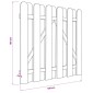 vidaXL Πύλη Κήπου 100 x 100 cm Μασίφ Ξύλο Πεύκου Πράσινο