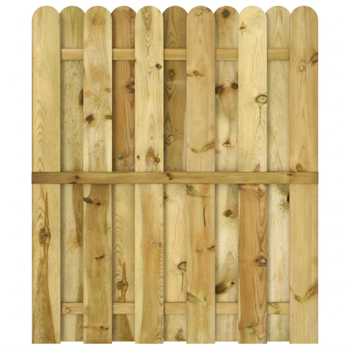 vidaXL Πύλη Κήπου 100 x 125 cm Μασίφ Ξύλο Πεύκου Πράσινο