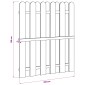 vidaXL Πύλη Κήπου 100 x 125 cm Μασίφ Ξύλο Πεύκου Πράσινο