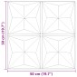 vidaXL Πάνελ τοίχου 48 τμχ. 50 x 50 cm Οριγκάμι μπετόν Φελιζόλ XPS