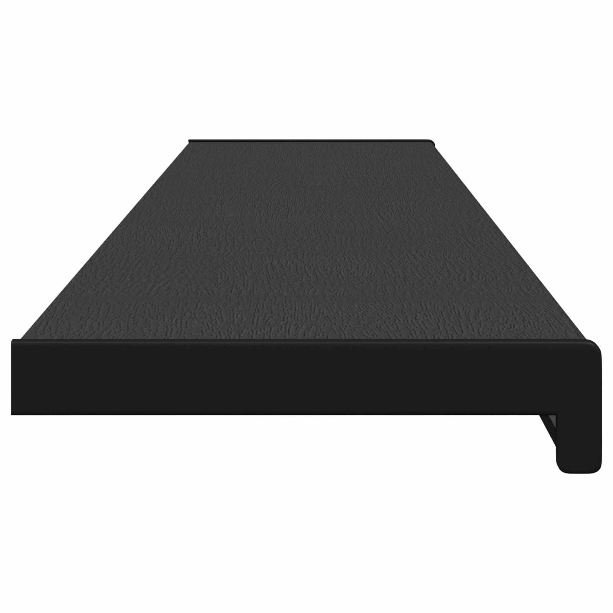 vidaXL Σαβανωτό Παραθύρου Μαύρο με Ξύλινη Υφή 160 x 20 x 4,5 εκ PVC